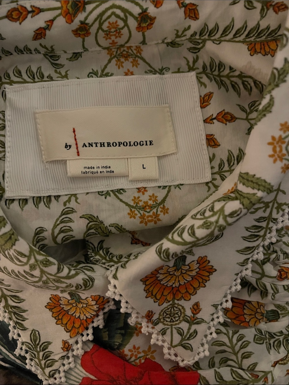 Anthropologie Hawthorn  Buttondown Midi Shirt Dress NWOT. 70%cotton 30% Silk - Picture 6 of 8